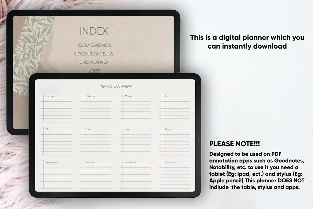 Daily Planner | Horizontal Layout | GoodNotes Compatible