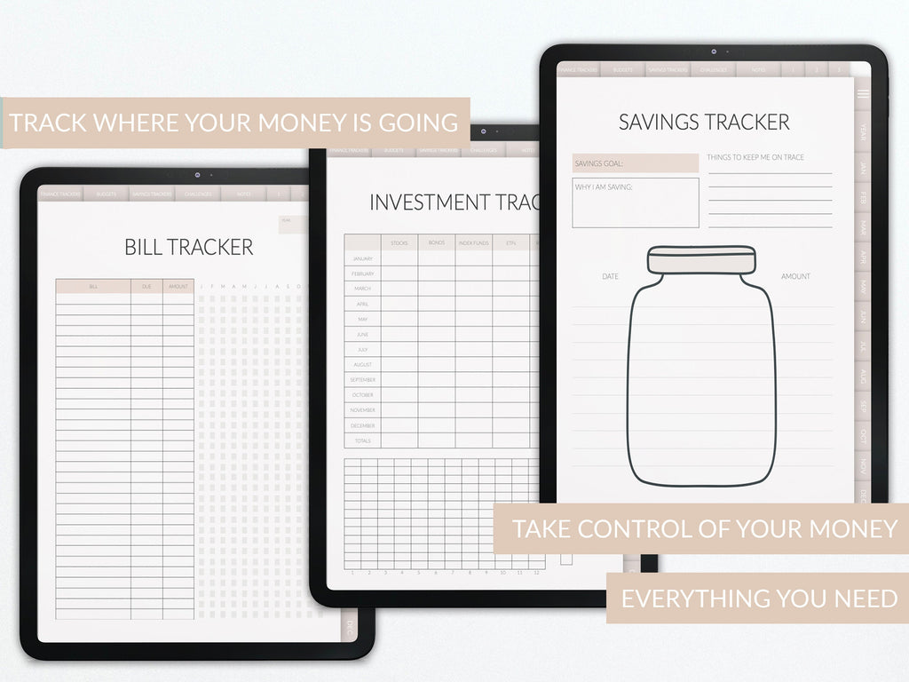 Budget Planner | Undated Finance Tracker | for GoodNotes