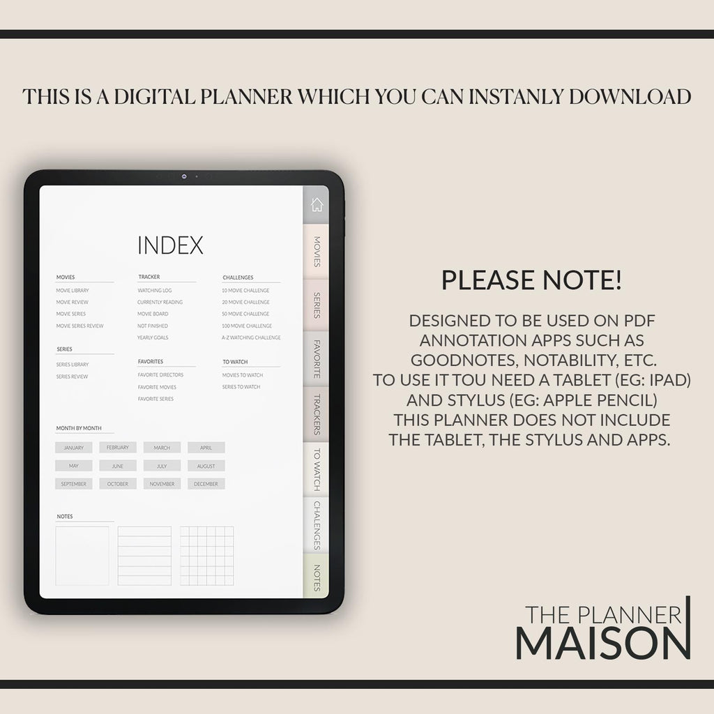 Movies & Series Journal | Watchlist and Tracker | Episode Tracker | Reviews Organizer