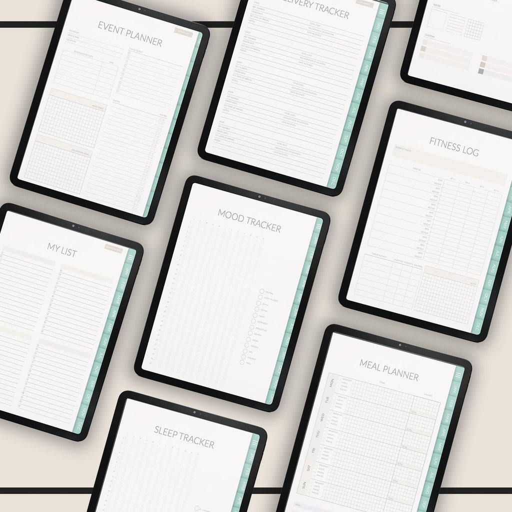 Undated Manga Style Daily Planner: iPad GoodNotes Compatible +500 Stickers