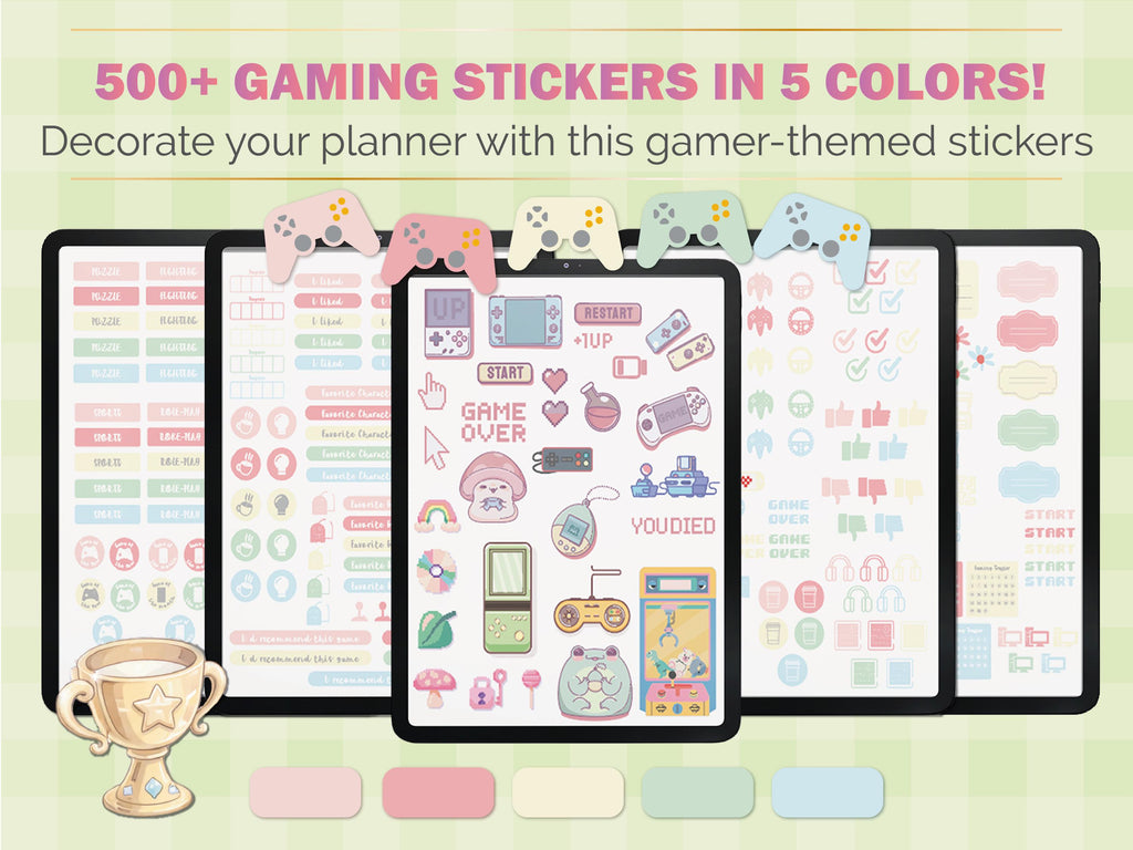 Gaming Journal PRO: Interactive Gamer Logbook with Stickers (GoodNotes)