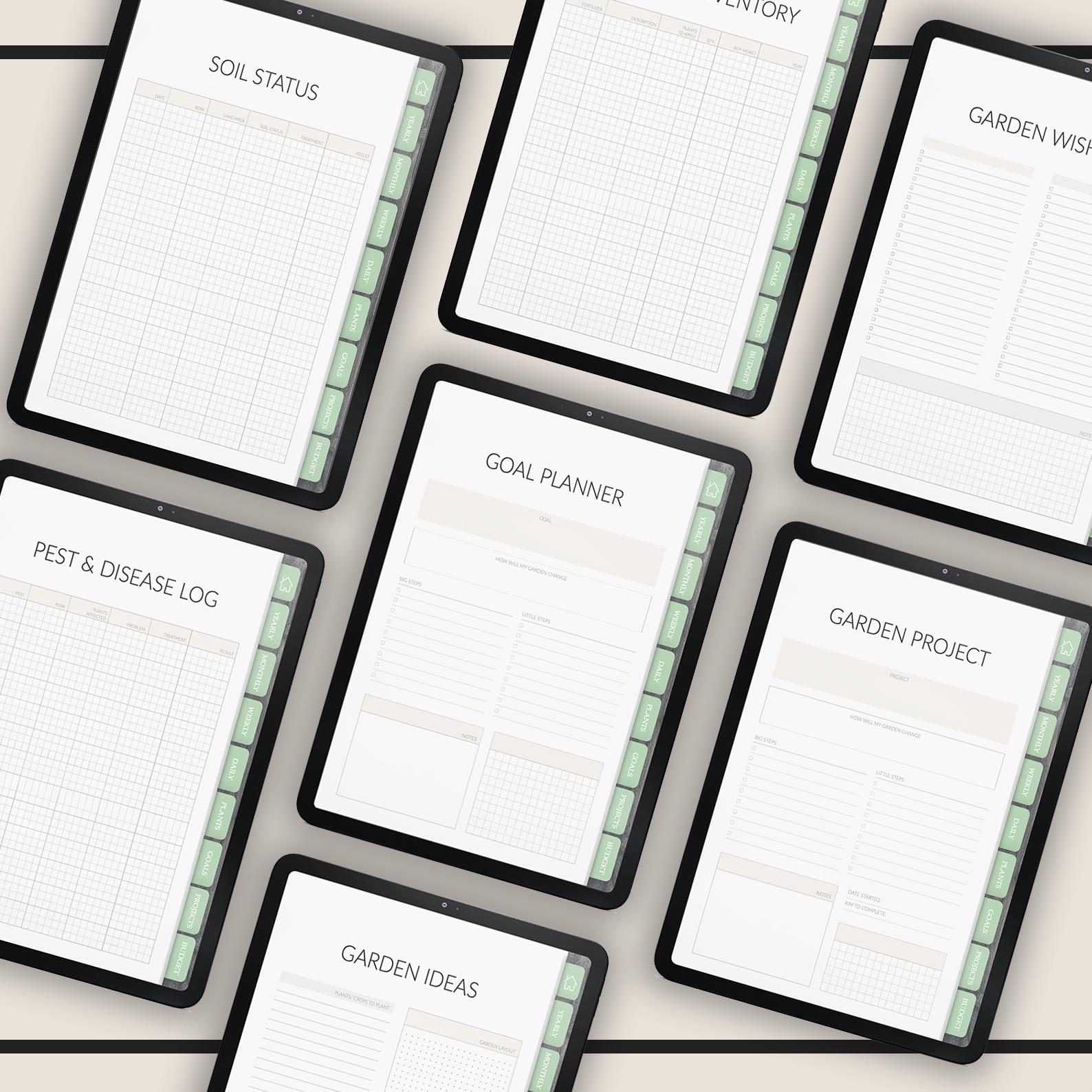 Gardening Planner: 140+ Page with 500+ Stickers