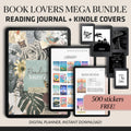Reading Journal + Kindle Wallpaper Bundle | Book Lover's Planner | GoodNotes