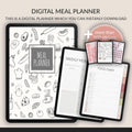 Digital Meal Planner: Weekly Prep & Grocery List (with 500+ Stickers)