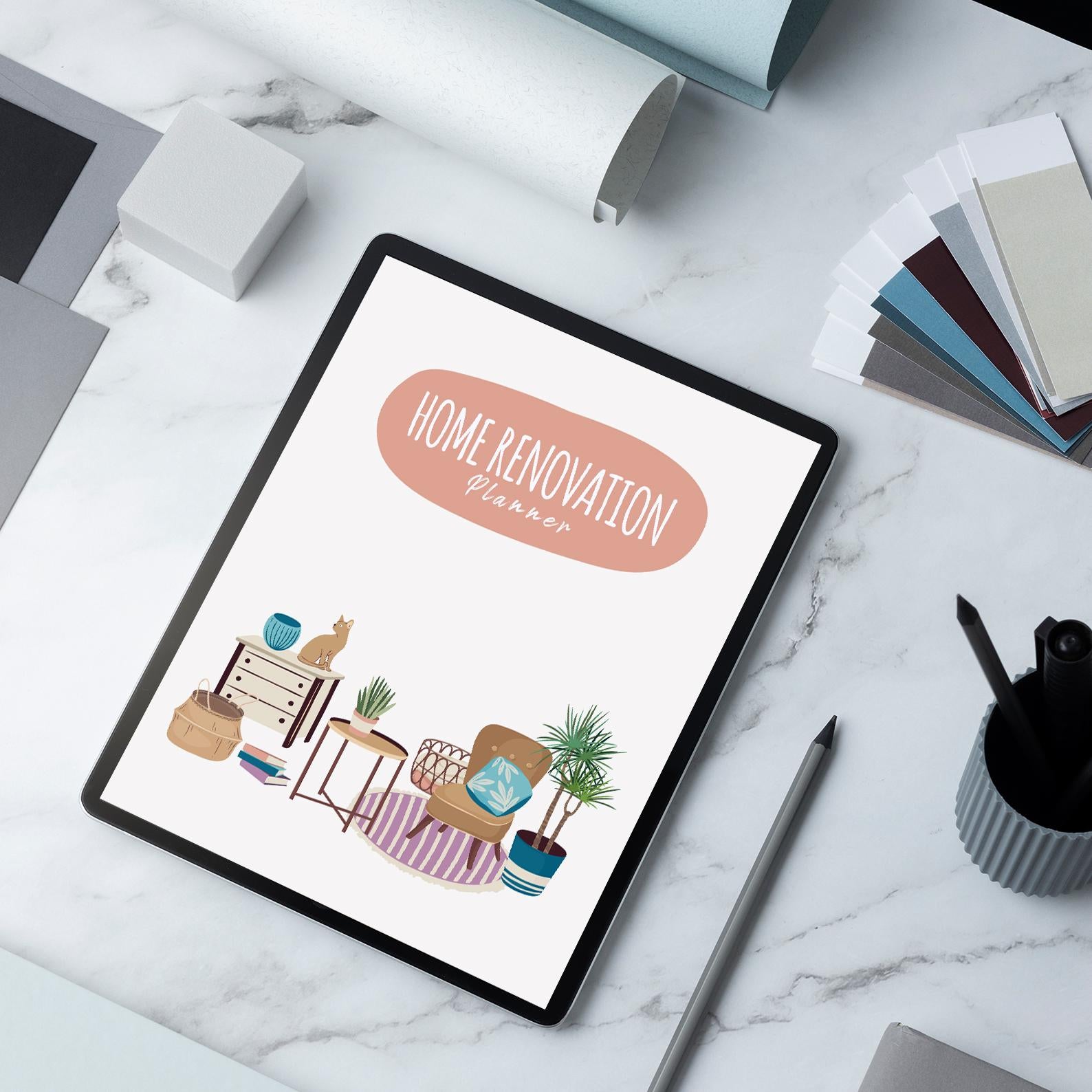 Home Renovation Planner: Project Management, Budget Tracker (500+ Stickers)