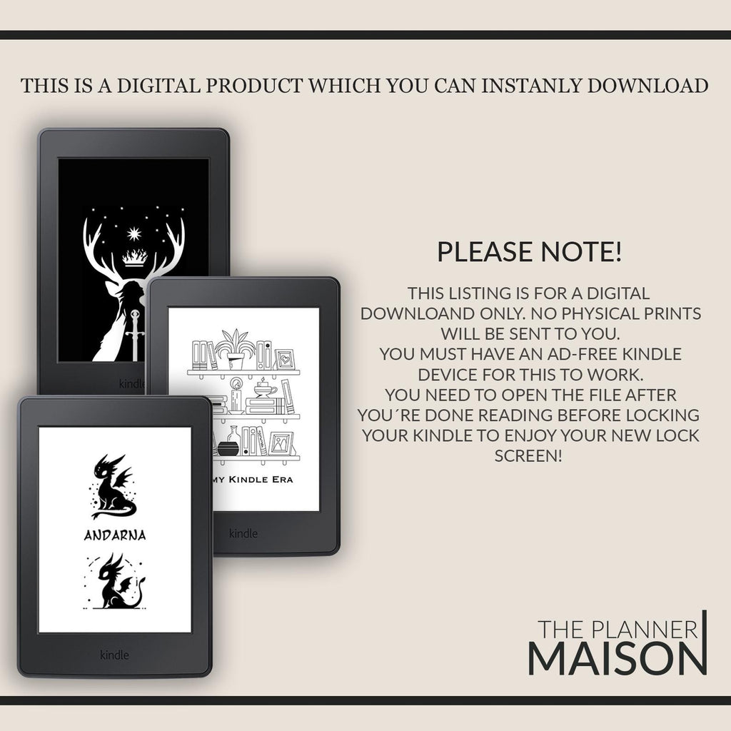 Kindle Lock Screen Bundle: 80+ Minimalist & Cozy Designs