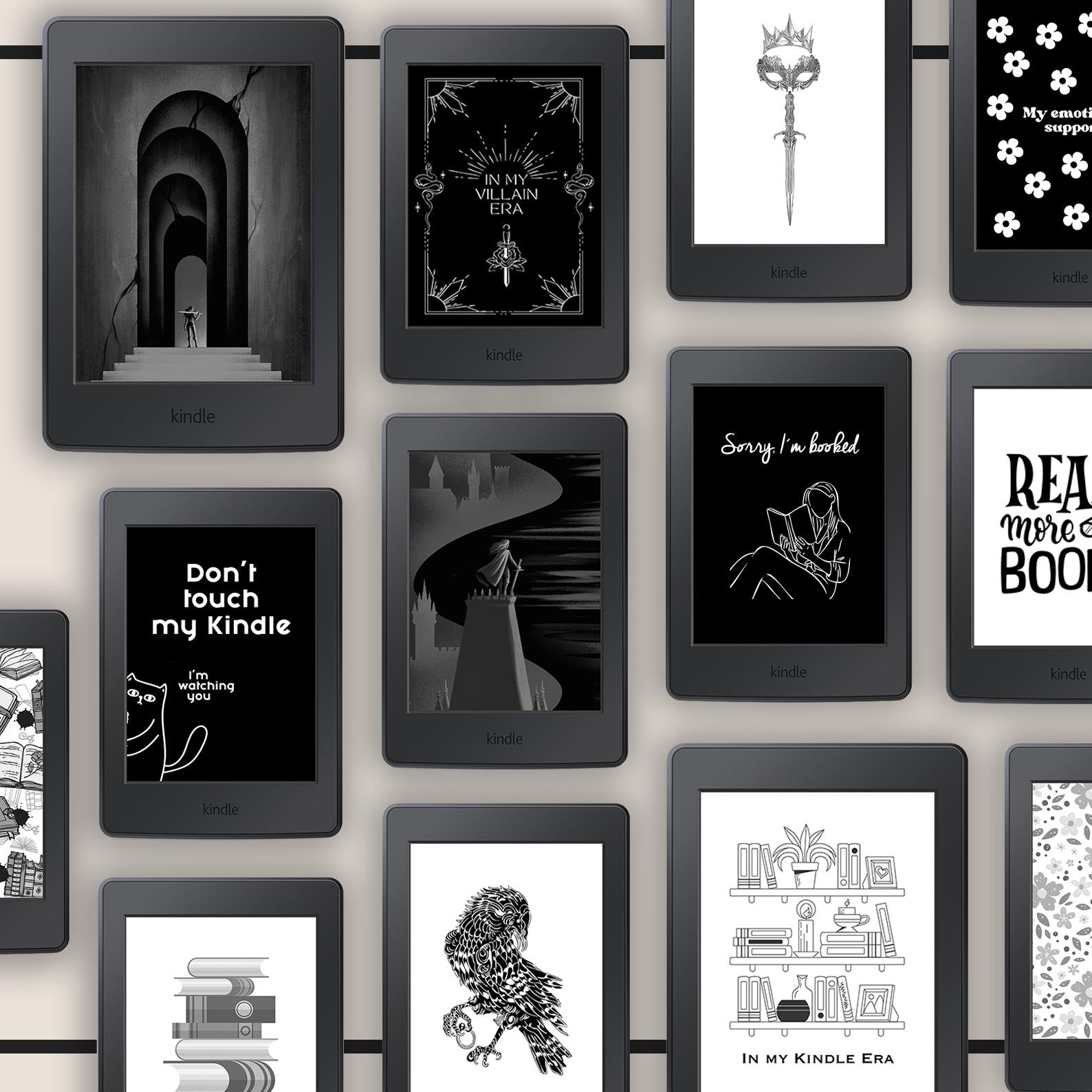 Kindle Lock Screen Bundle: 80+ Minimalist & Cozy Designs