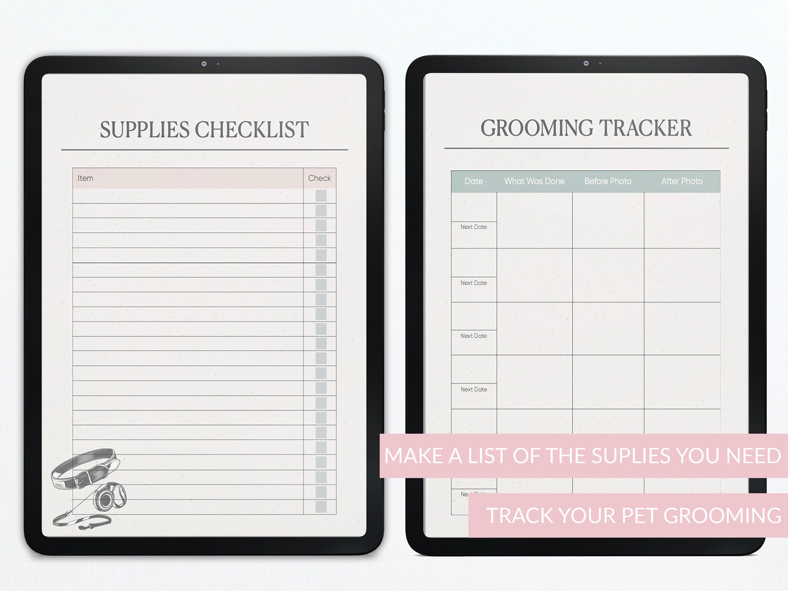 Dog Care Journal | Pet Health Planner | Pet Tracker