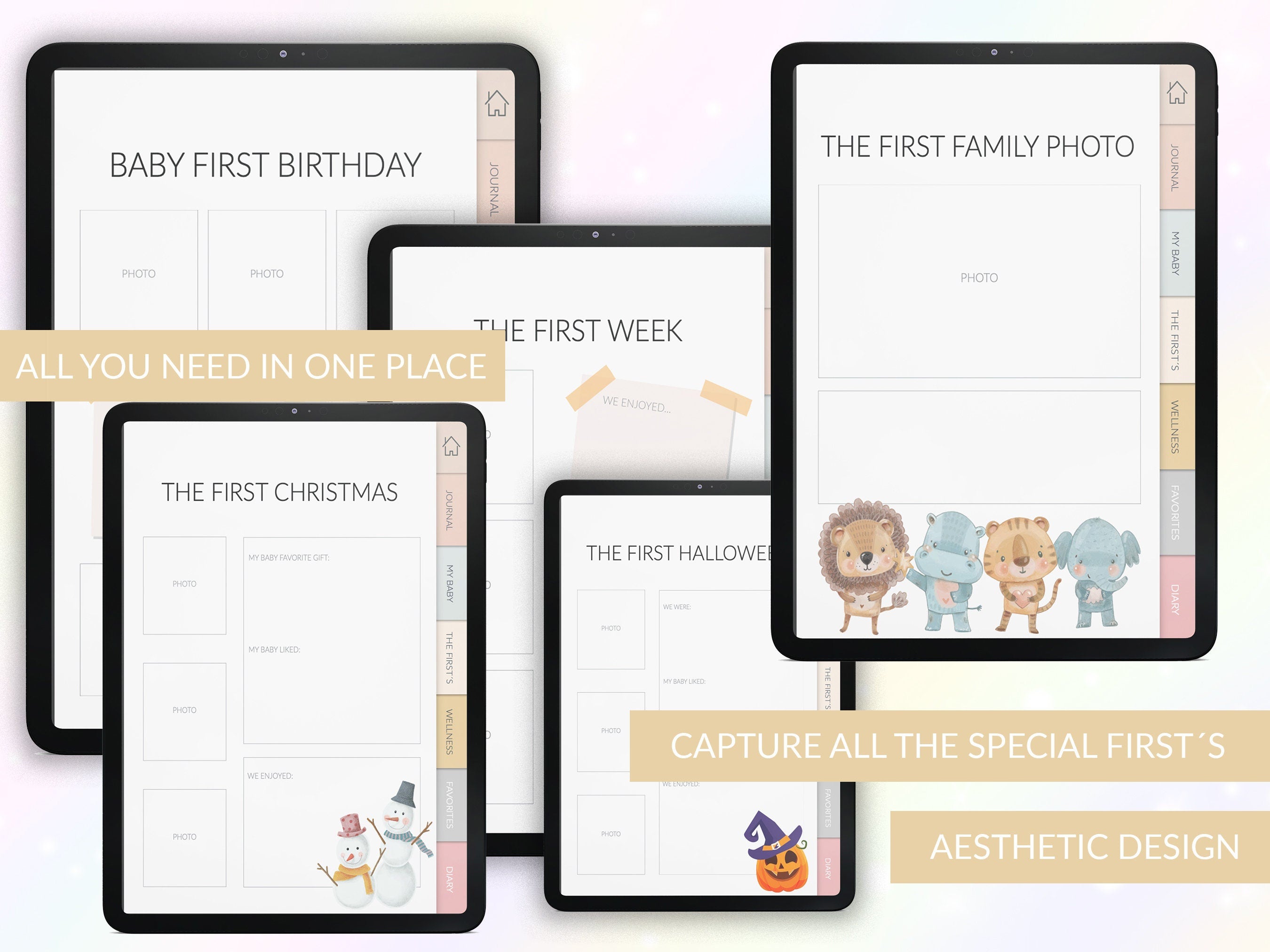 Baby's First Year Journal: Milestones & Memories