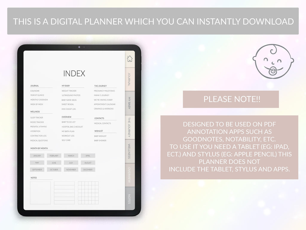 Pregnancy Journal | Planner | Diary | Baby Book