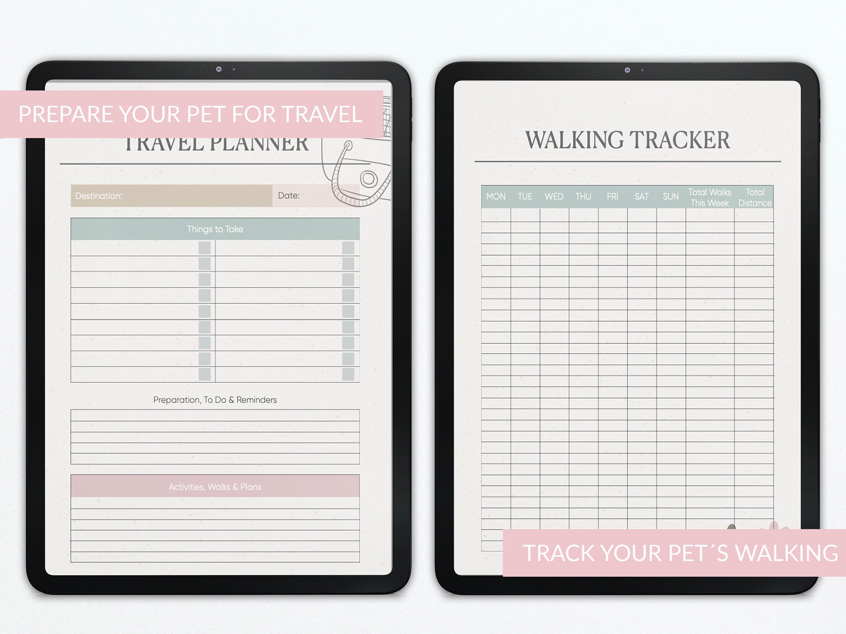 Dog Care Journal | Pet Health Planner | Pet Tracker