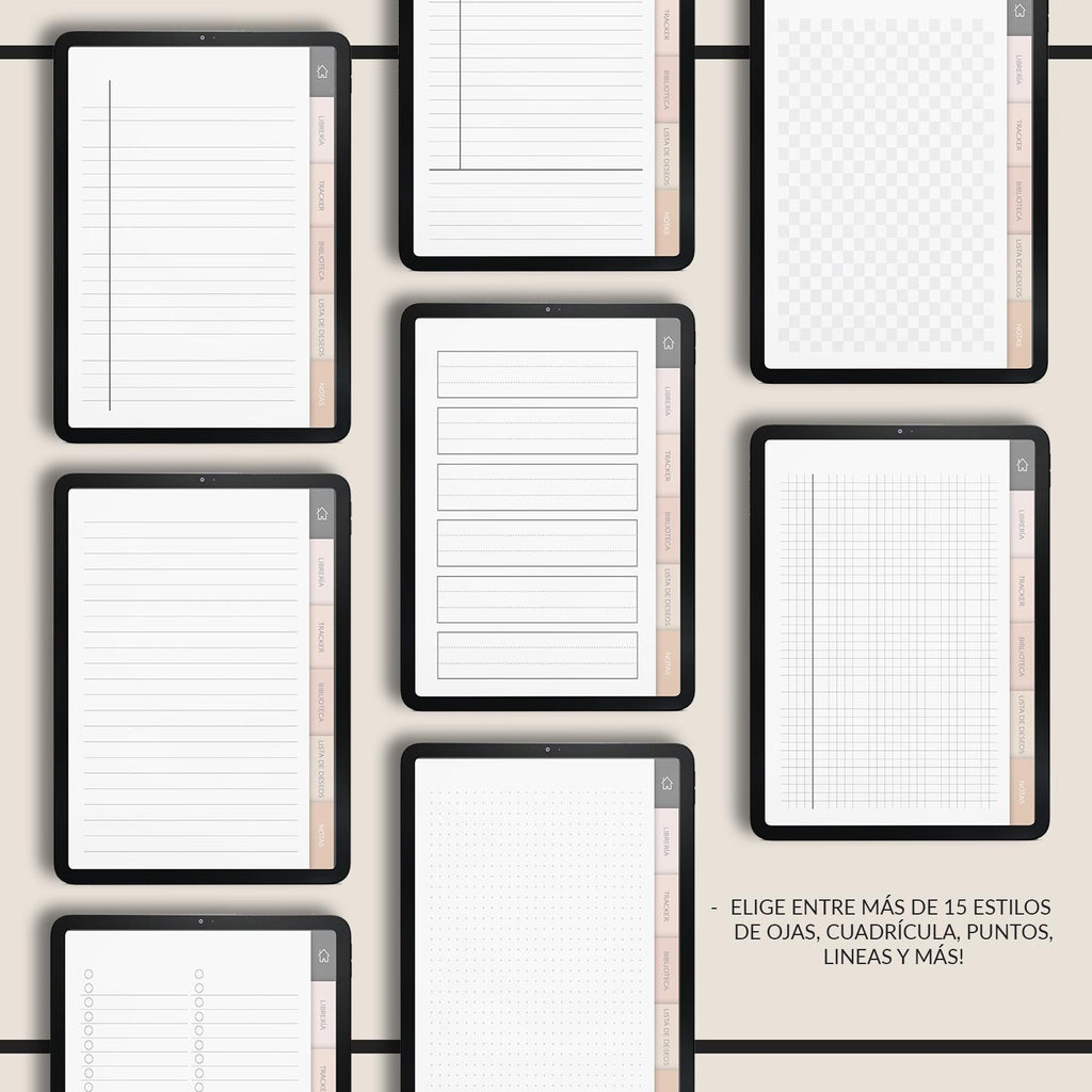 Diario de Lectura | +500 Stickers | Book Tracker | TBR Tracker