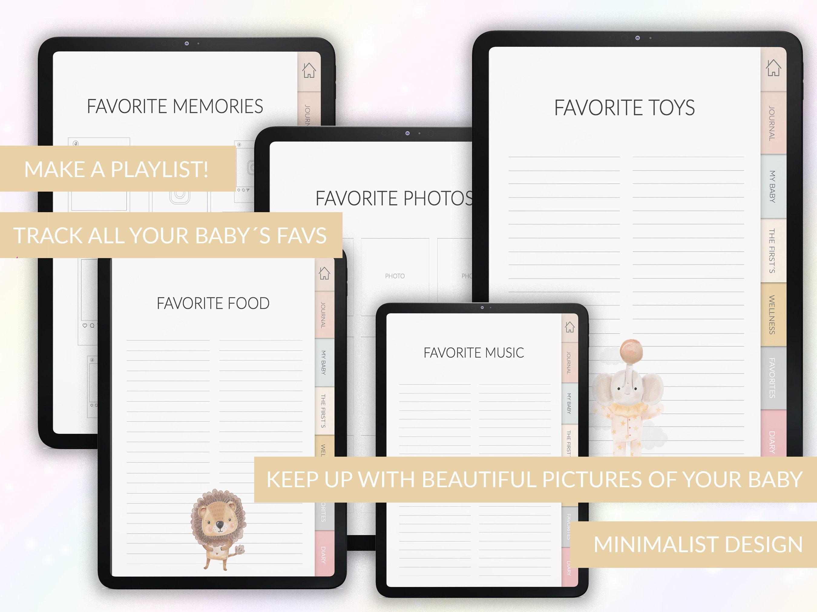 Baby's First Year Journal: Milestones & Memories