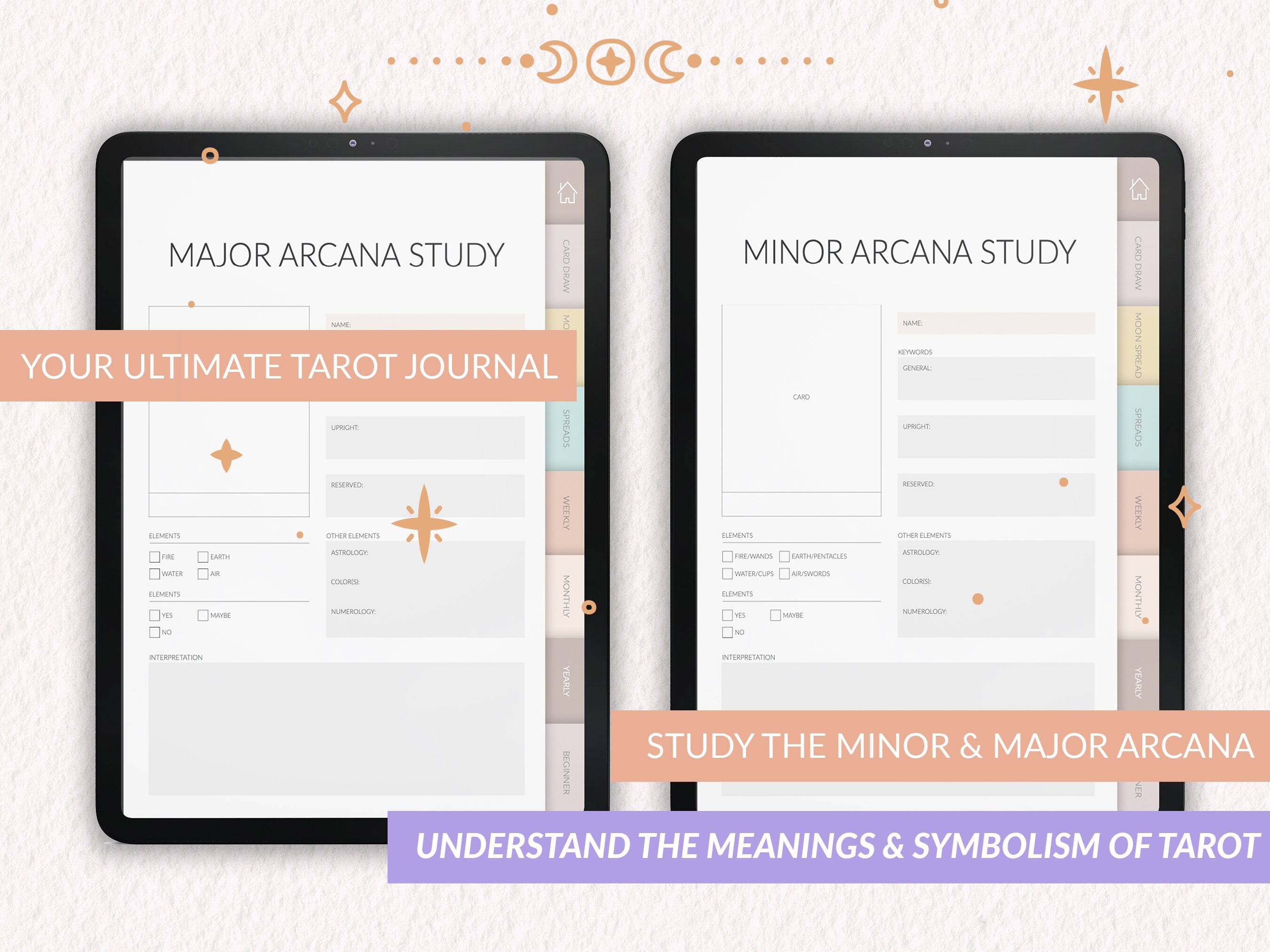 Tarot Journal: Daily Card Reading & Spreads
