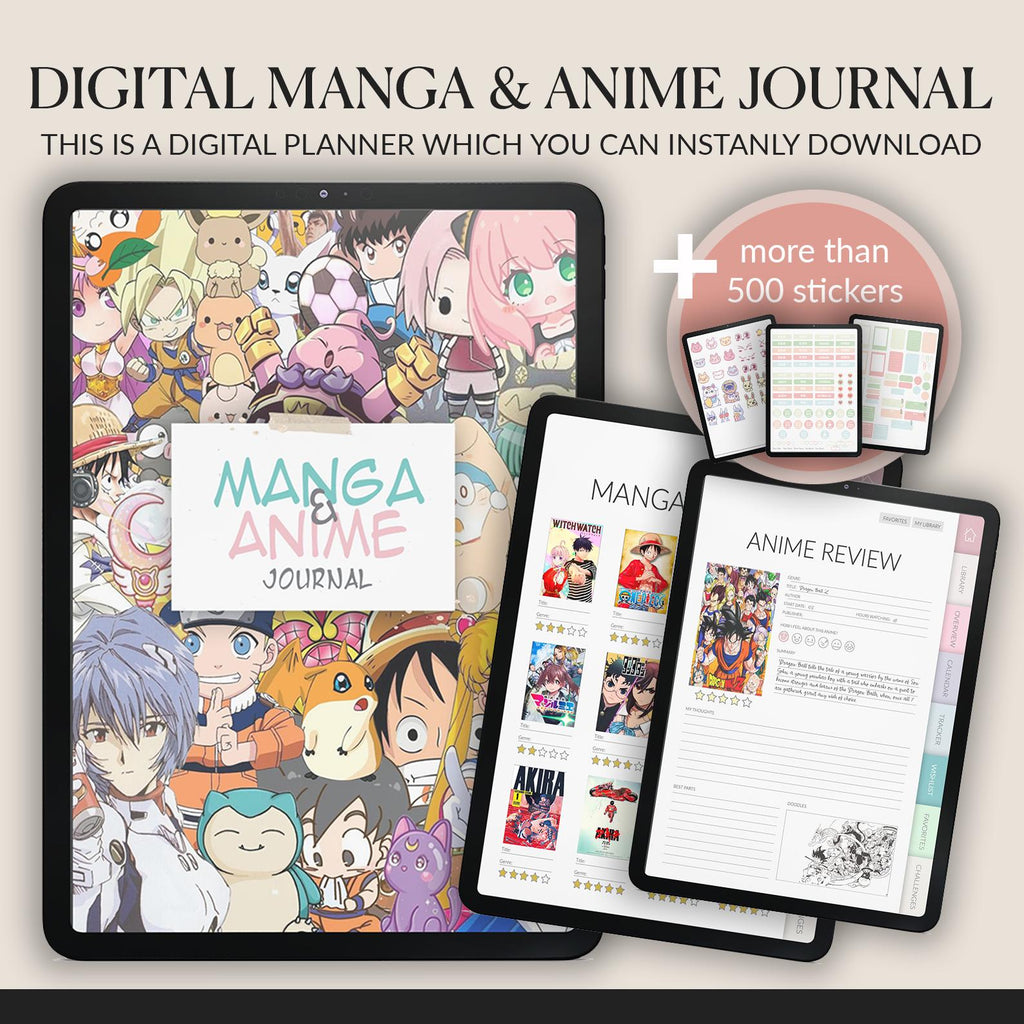 Manga & Anime Journal | Library Tracker | Wishlist | Kawaii Style