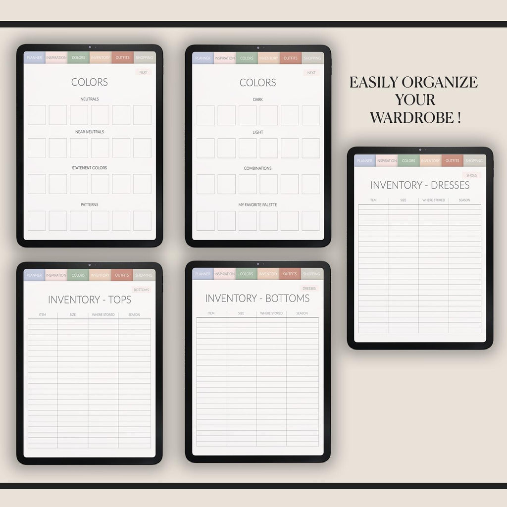 Wardrobe Planner | Outfit Organizer | with 500+ Stickers