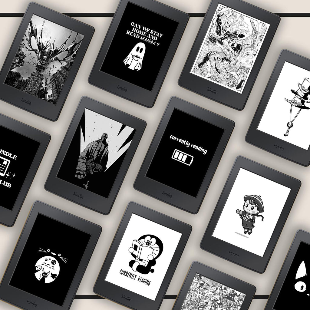 Manga Kindle Lock Screens: Comic Wallpaper Bundle