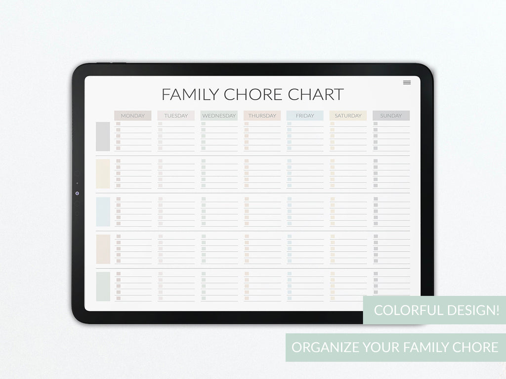 Cleaning Planner: Printable Home Organization Workbook