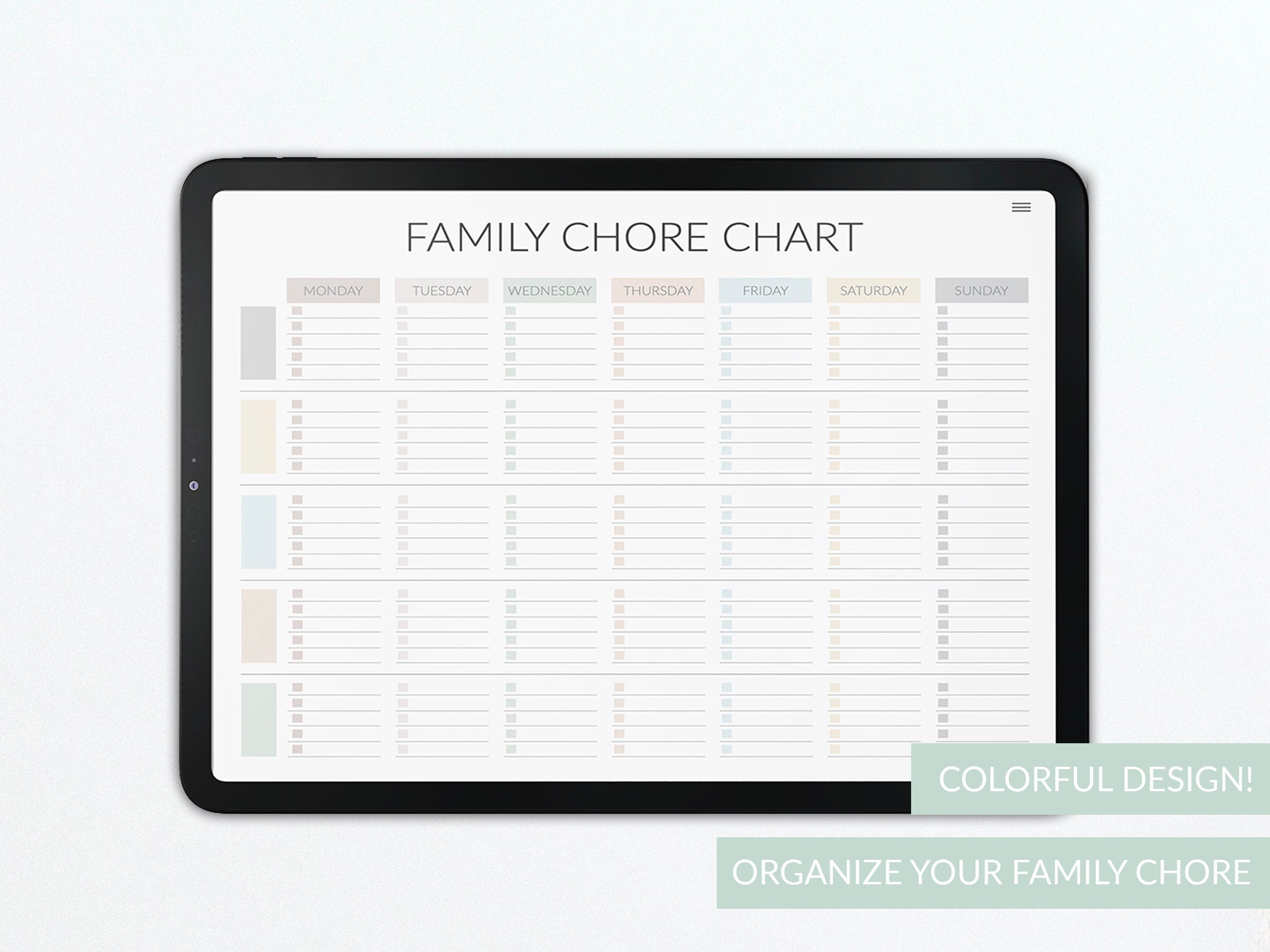 Cleaning Planner: Printable Home Organization Workbook