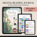 Reading Journal for GoodNotes: Book Tracker with 500+ Stickers