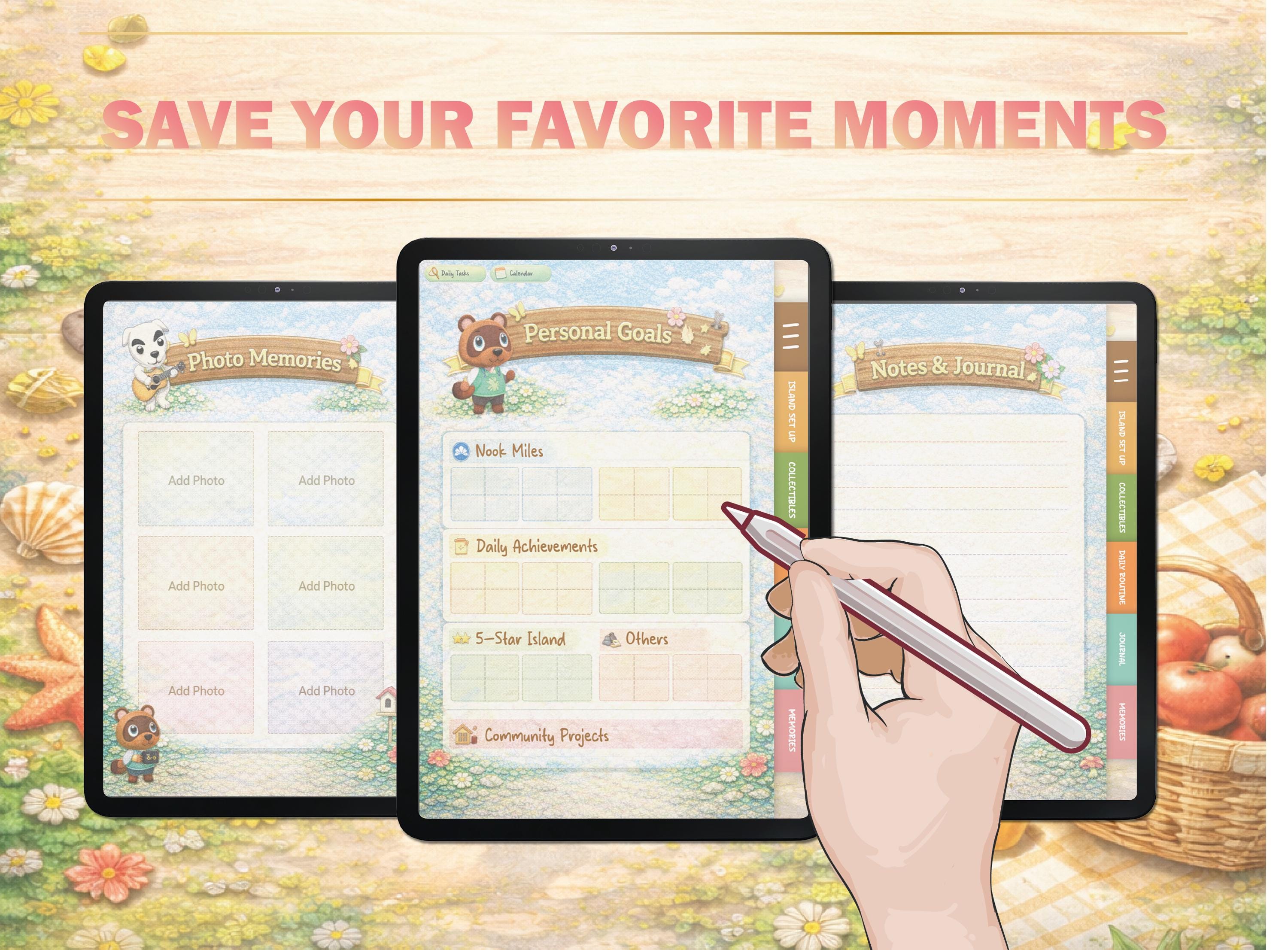 Animal Crossing Digital Planner | ACNH Goodnotes Journal for Island Tracking, Villager Log, Critterpedia, Daily To-Do & More