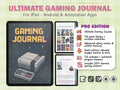 Gaming Journal PRO: Interactive Gamer Logbook with Stickers (GoodNotes)