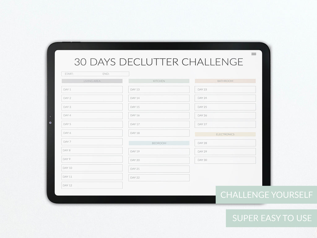 Cleaning Planner: Printable Home Organization Workbook