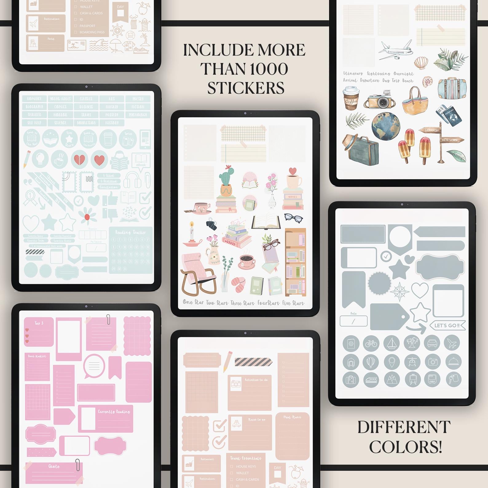 Undated Hobonichi Planner: iPad GoodNotes Compatible