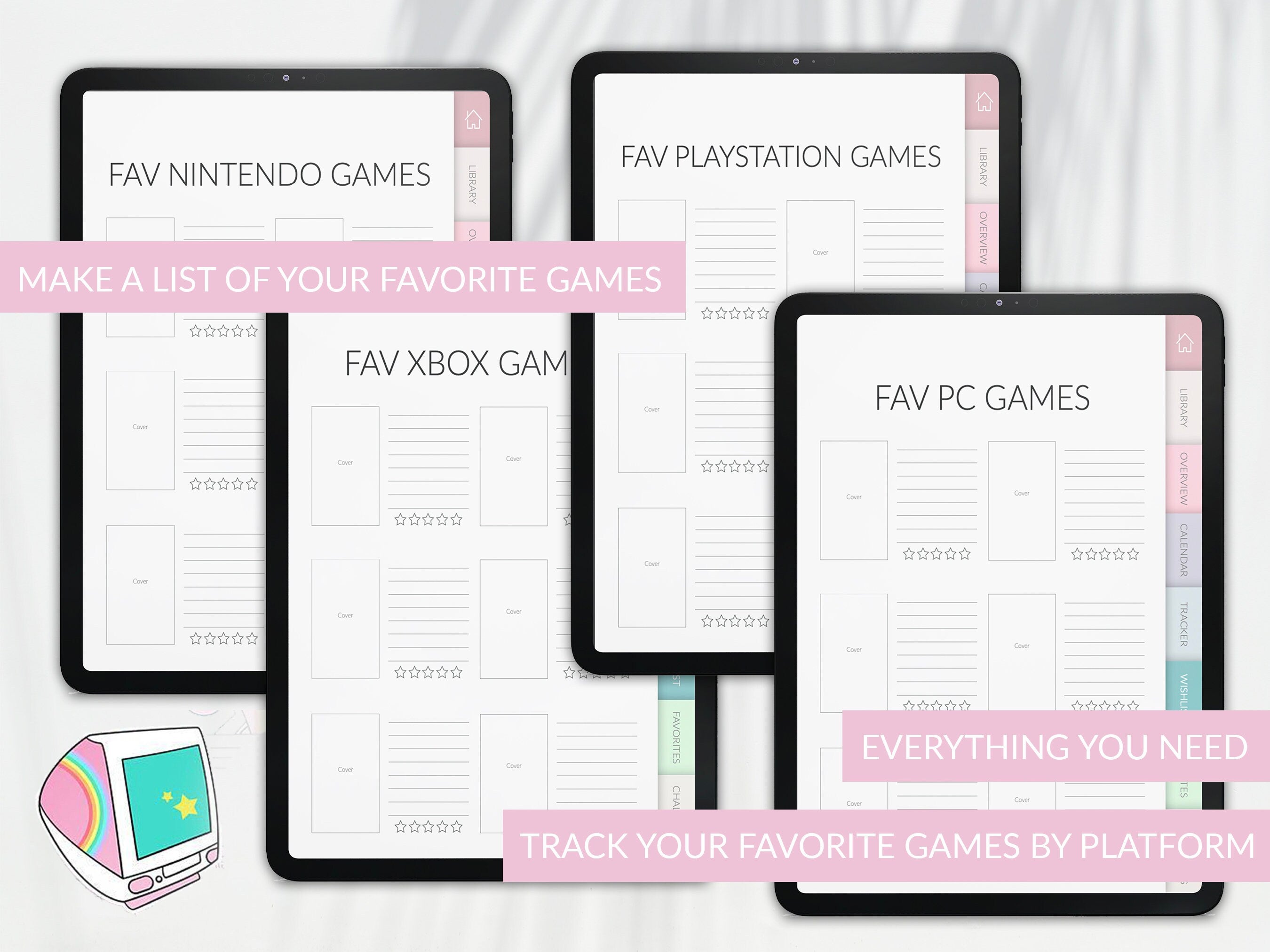 Manga & Anime Journal & Gaming Journal Bundle