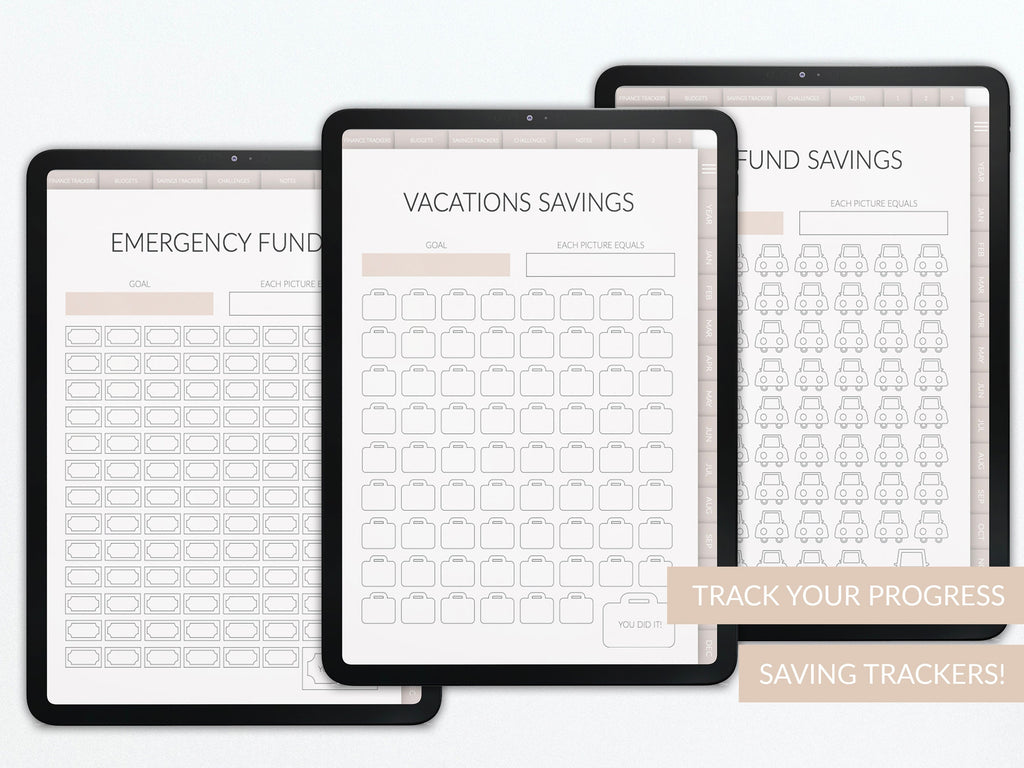 Budget Planner | Undated Finance Tracker | for GoodNotes