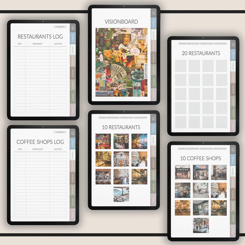 Coffee & Restaurant Journal: Foodie Review Tracker + 500 Stickers