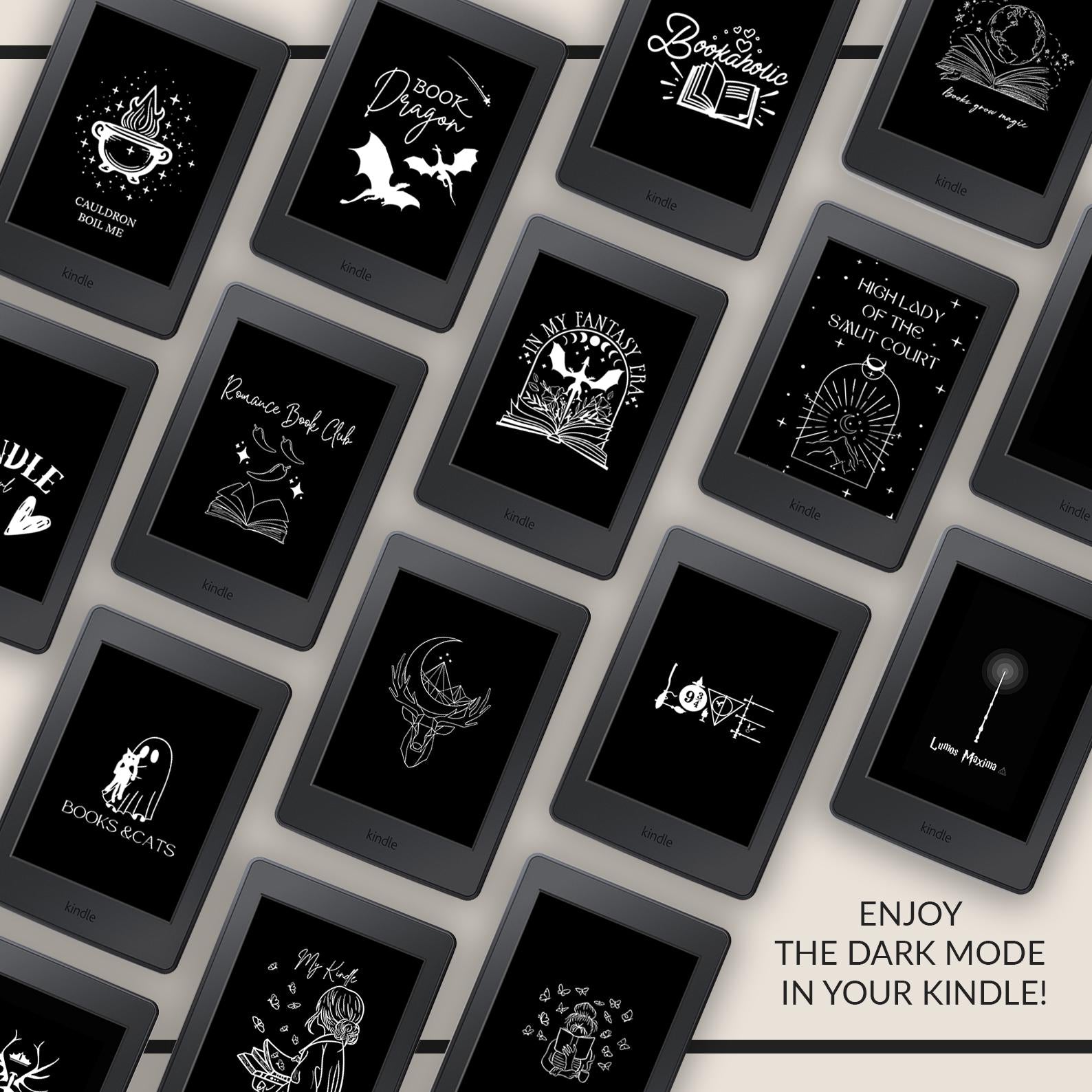 Kindle Lock Screen Bundle: 80+ Minimalist & Cozy Designs