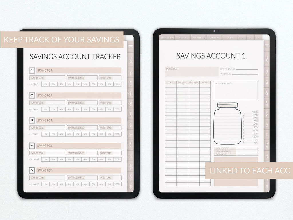 Budget Planner | Undated Finance Tracker | for GoodNotes