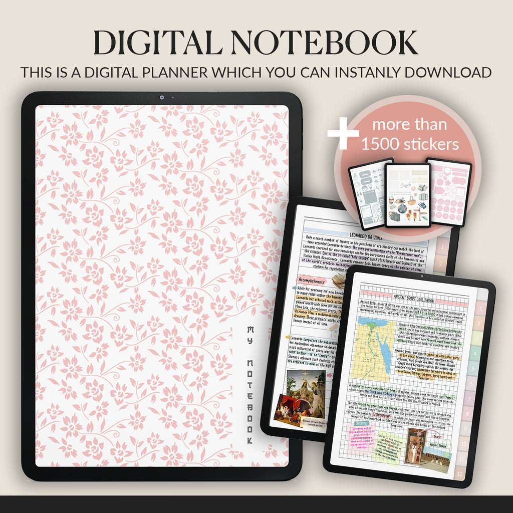 Notebook | Notes & Planner Template | Student Planner