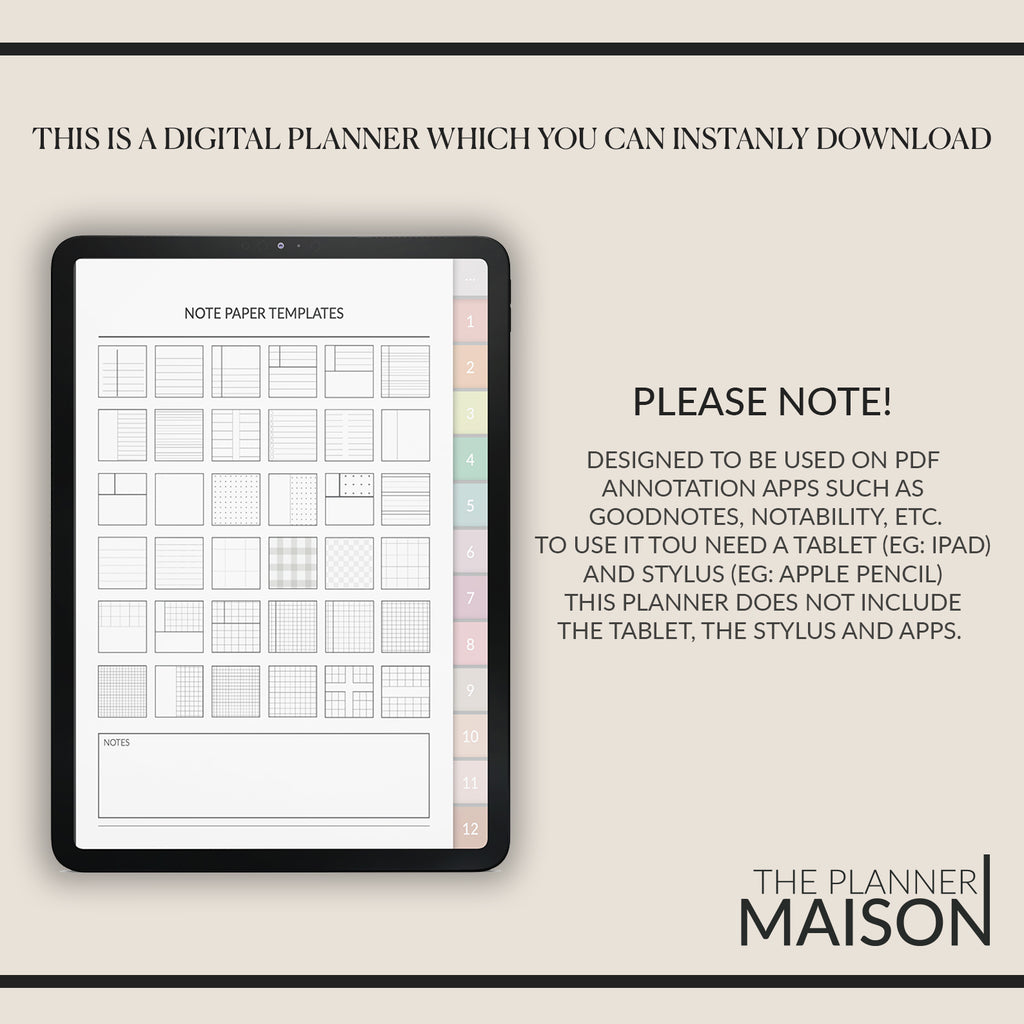 Notebook | Notes & Planner Template | Student Planner
