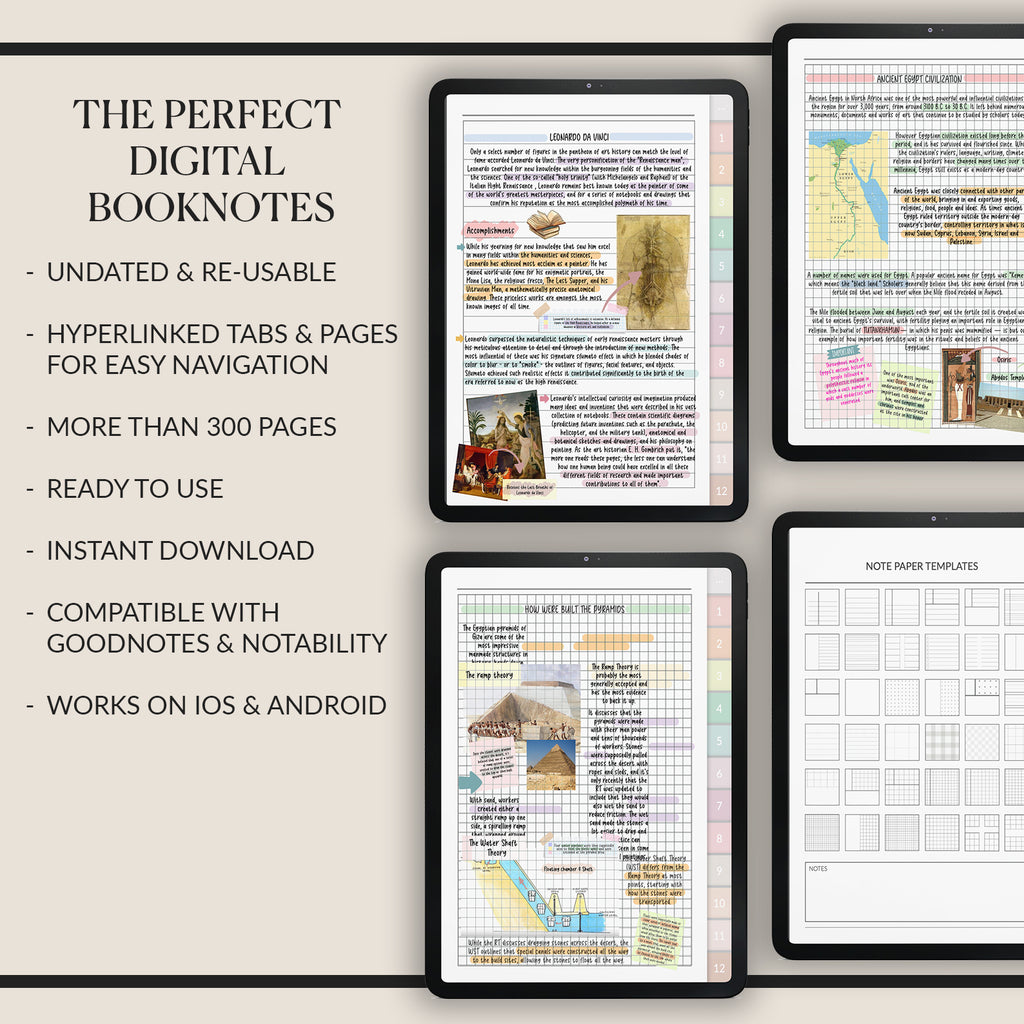 Notebook | Notes & Planner Template | Student Planner