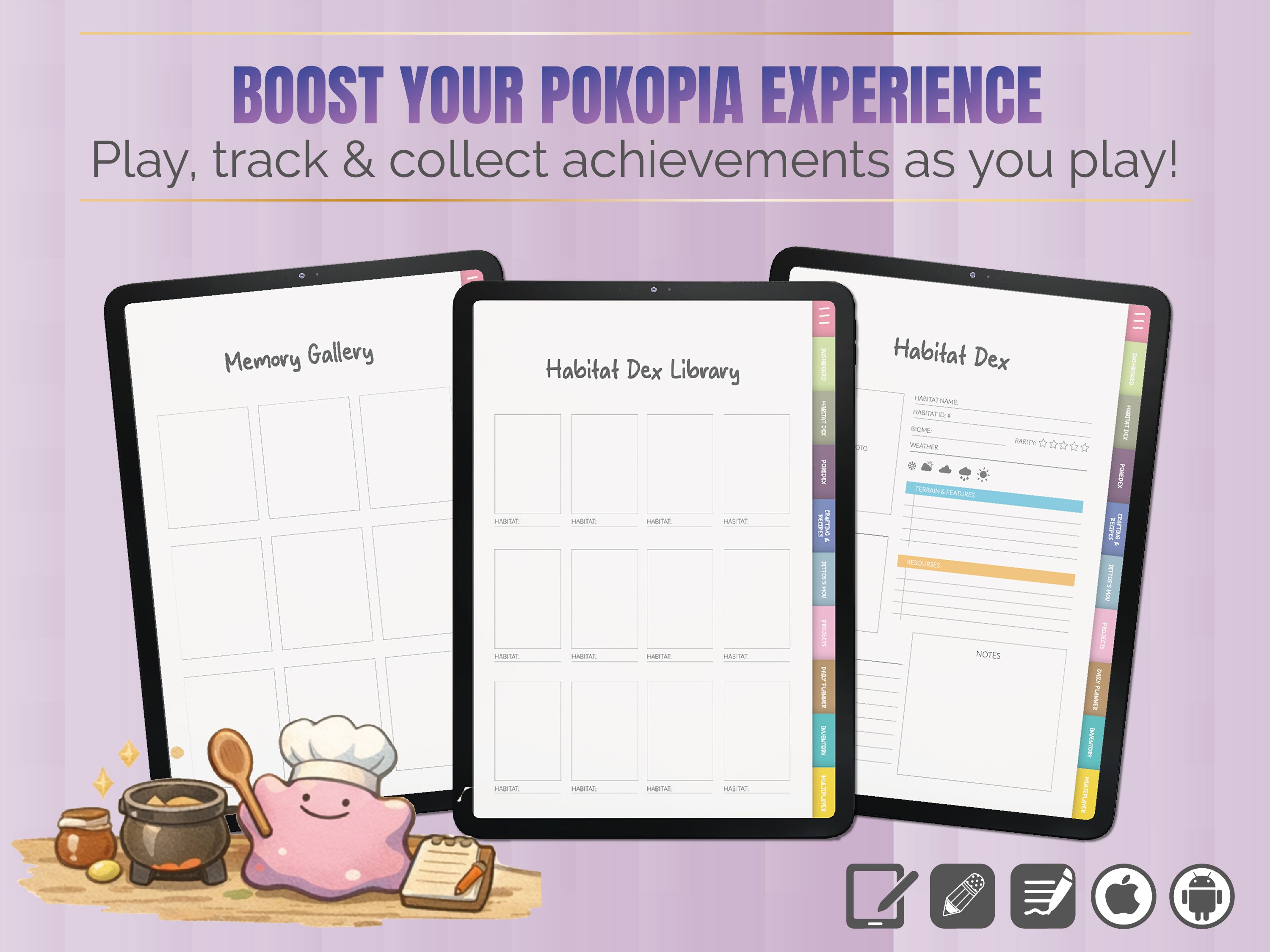 Ultimate Pokémon Pokopia Planner | Kawaii Island Life Organizer