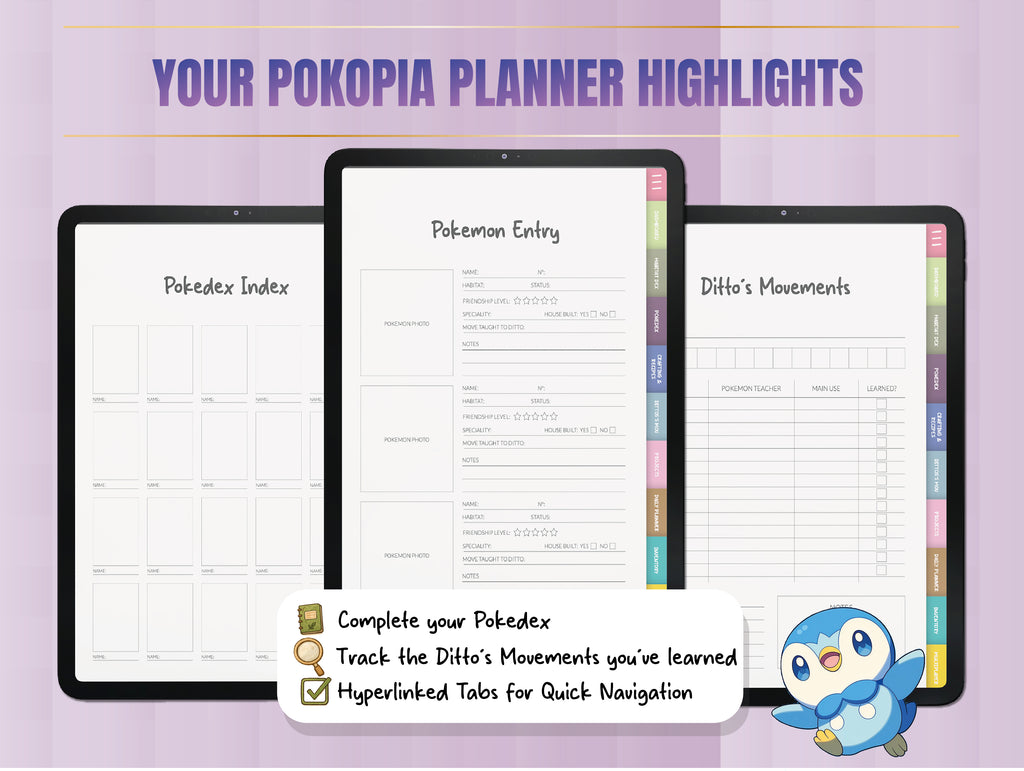 Ultimate Pokémon Pokopia Planner | Kawaii Island Life Organizer