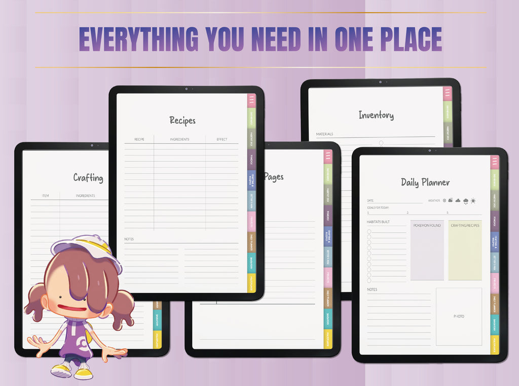 Ultimate Pokémon Pokopia Planner | Kawaii Island Life Organizer