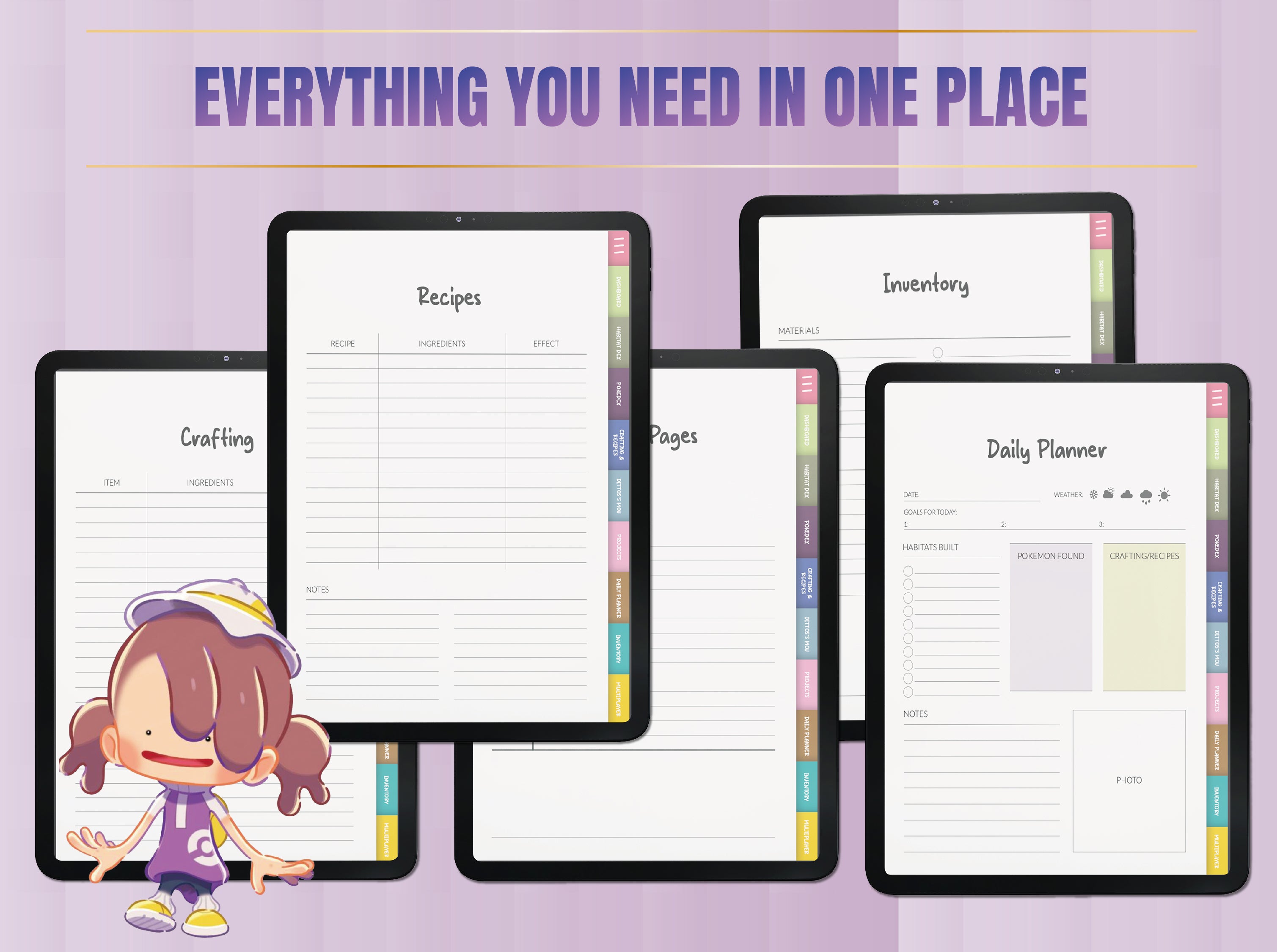 Ultimate Pokémon Pokopia Planner | Kawaii Island Life Organizer