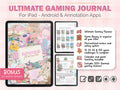 Gaming Journal: Gamer Logbook + 500 Stickers (GoodNotes)