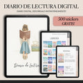 Diario de Lectura | +500 Stickers | Book Tracker | TBR Tracker