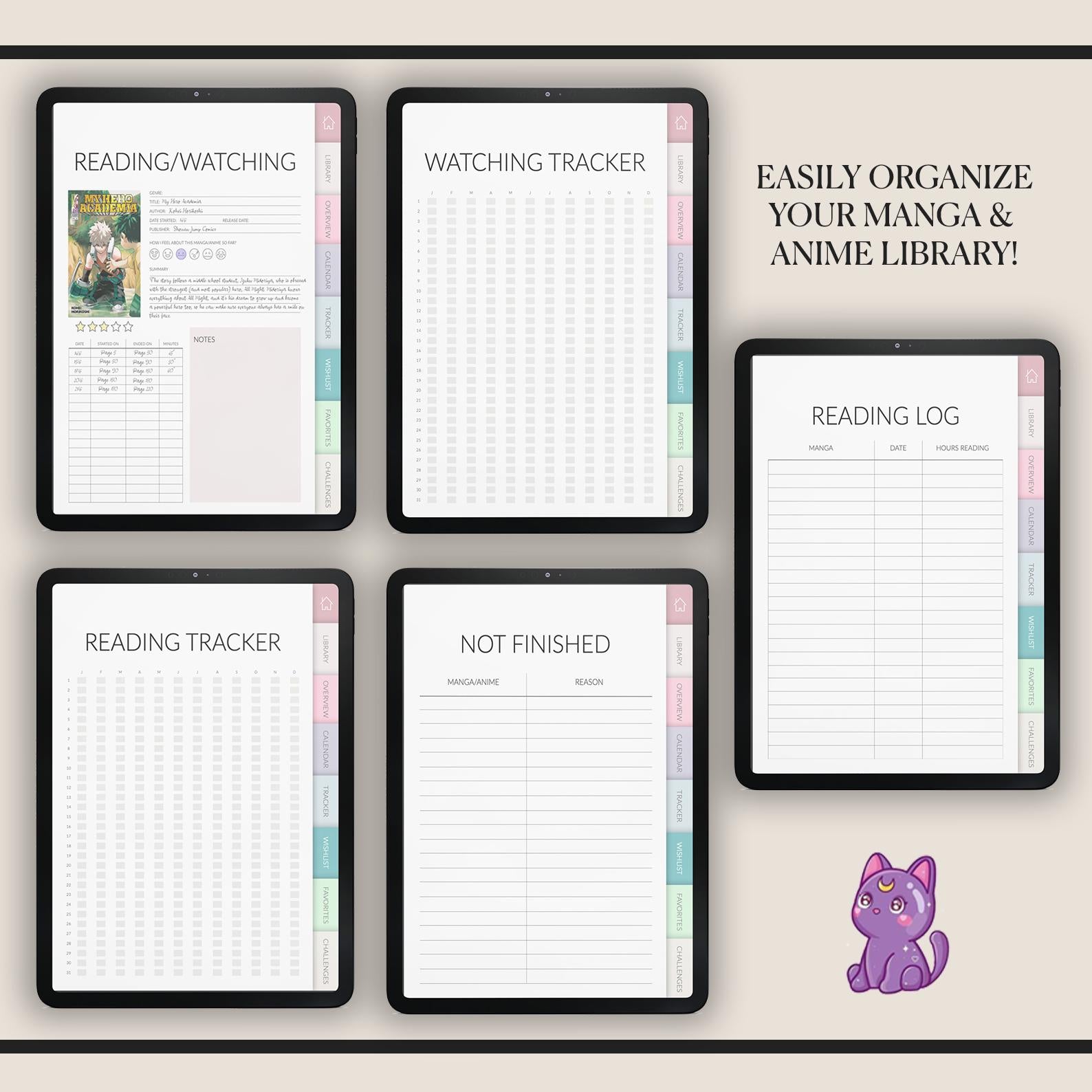 Ultimate Otaku Gamer Planner Bundle | Anime & Manga Journal | +1000 Stickers