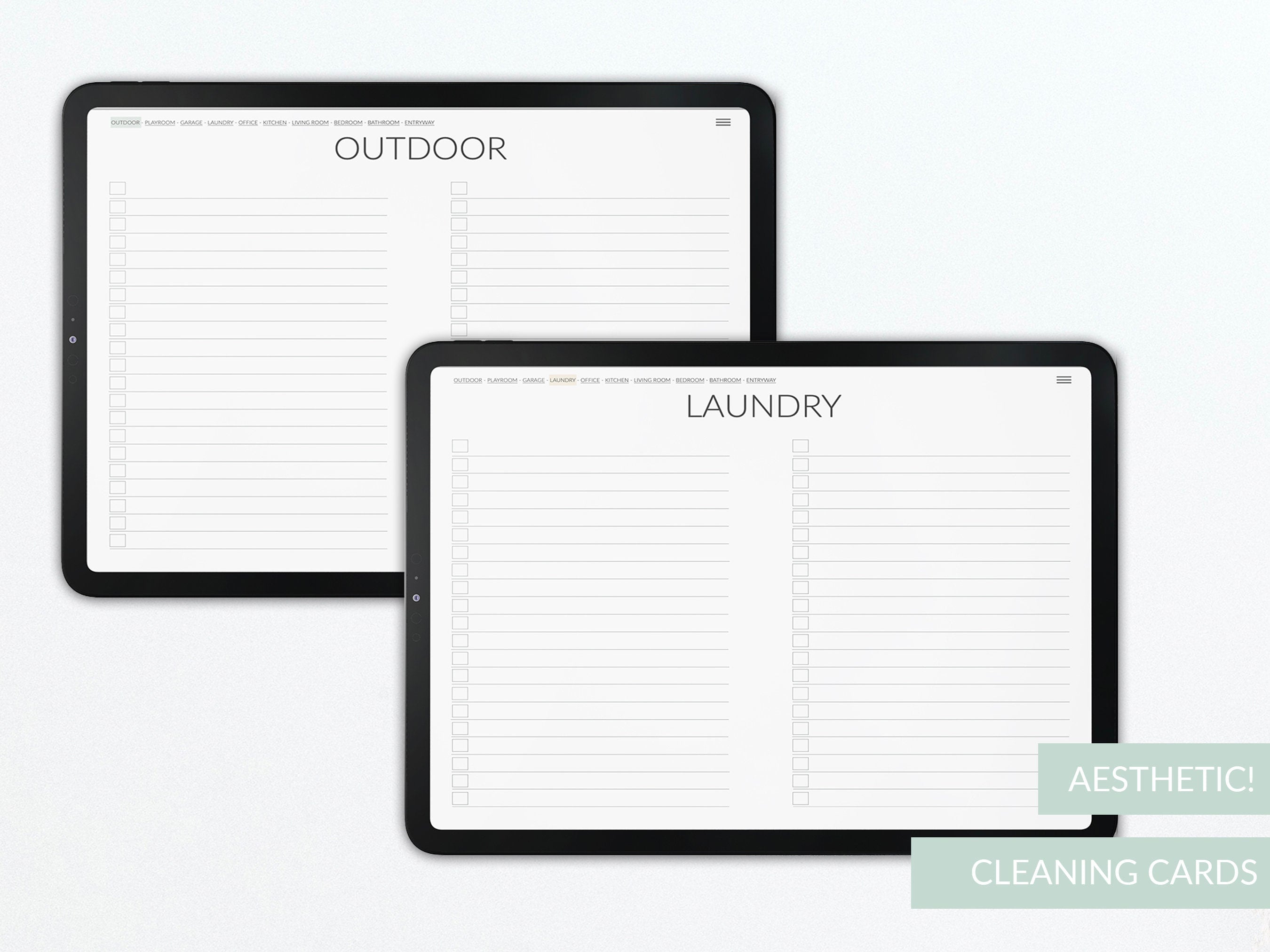 Cleaning Planner: Printable Home Organization Workbook