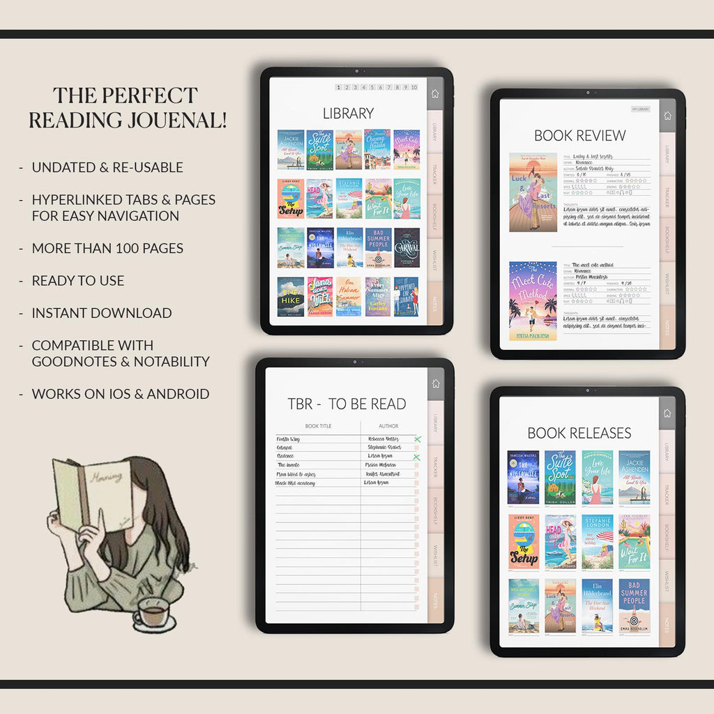 Minimalist Reading Journal: Book Tracker, TBR Log