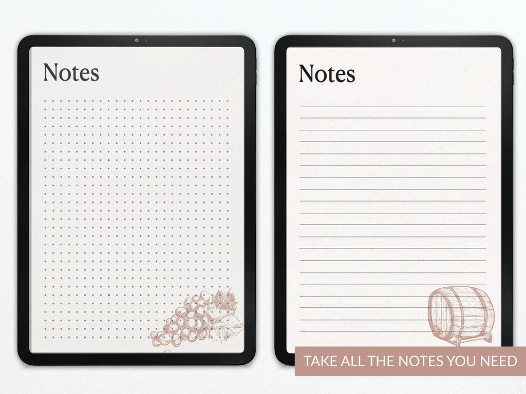 Wine Tasting Journal | Wine Log | Pairings | Foodie Lovers