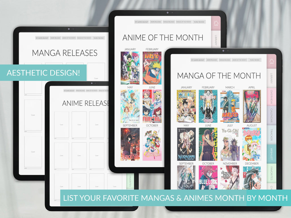 Manga & Anime Journal & Gaming Journal Bundle