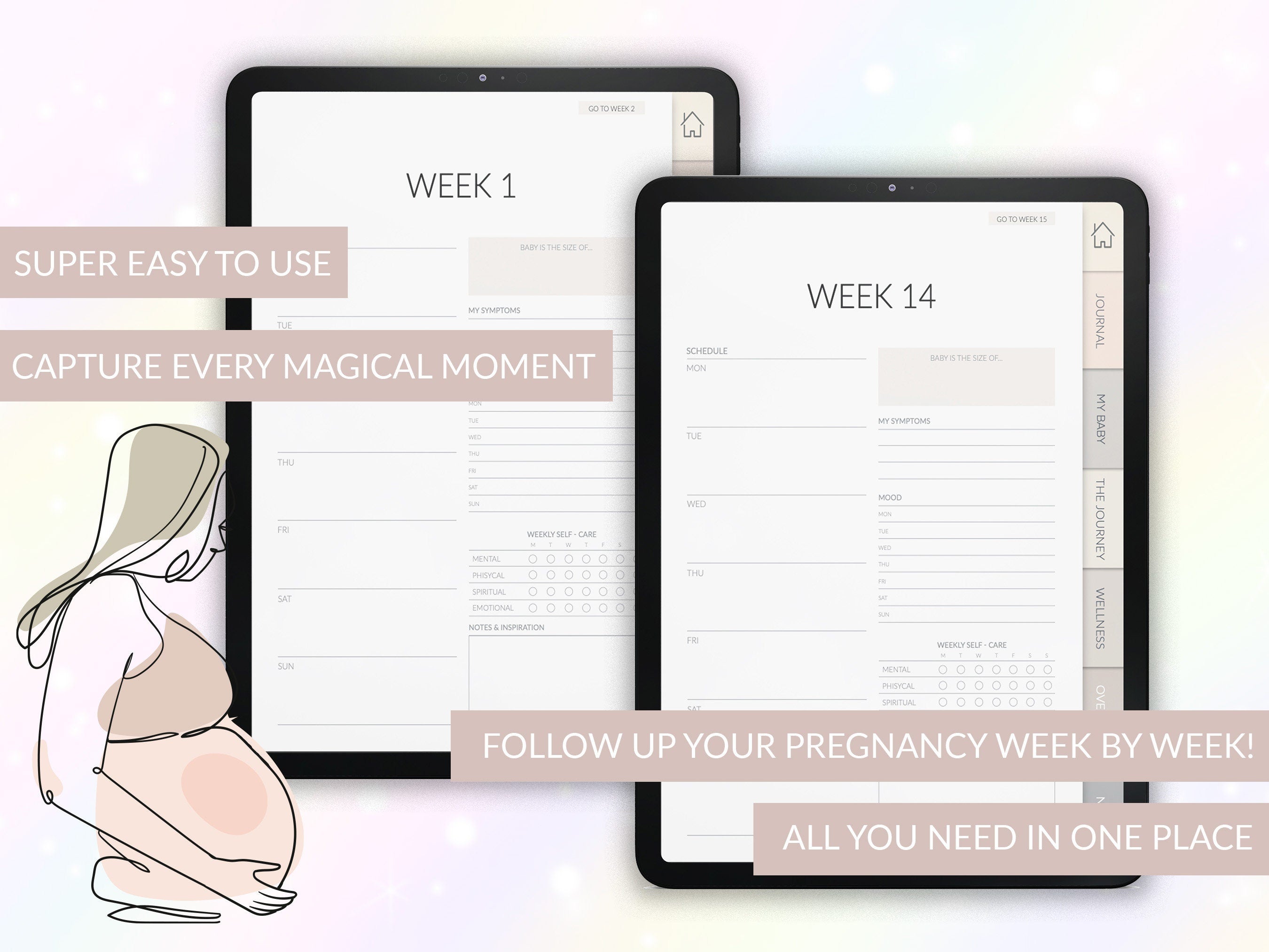 Pregnancy Journal | Planner | Diary | Baby Book