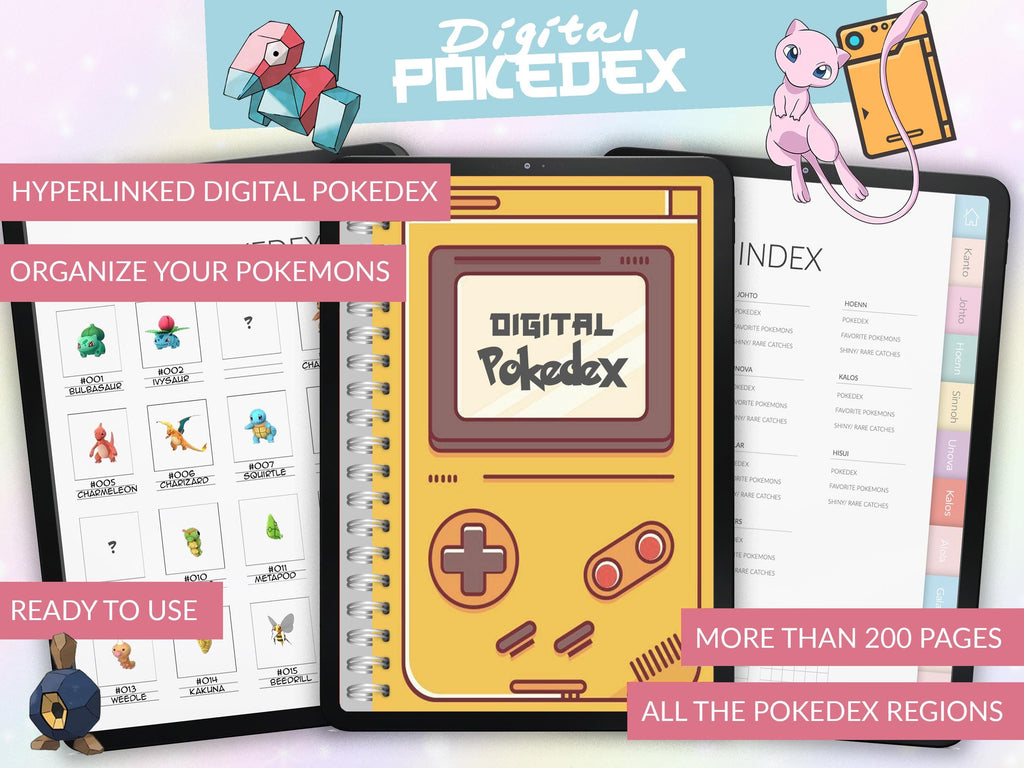 Pokedex Journal | Organize & Track Your Experience | All Regions