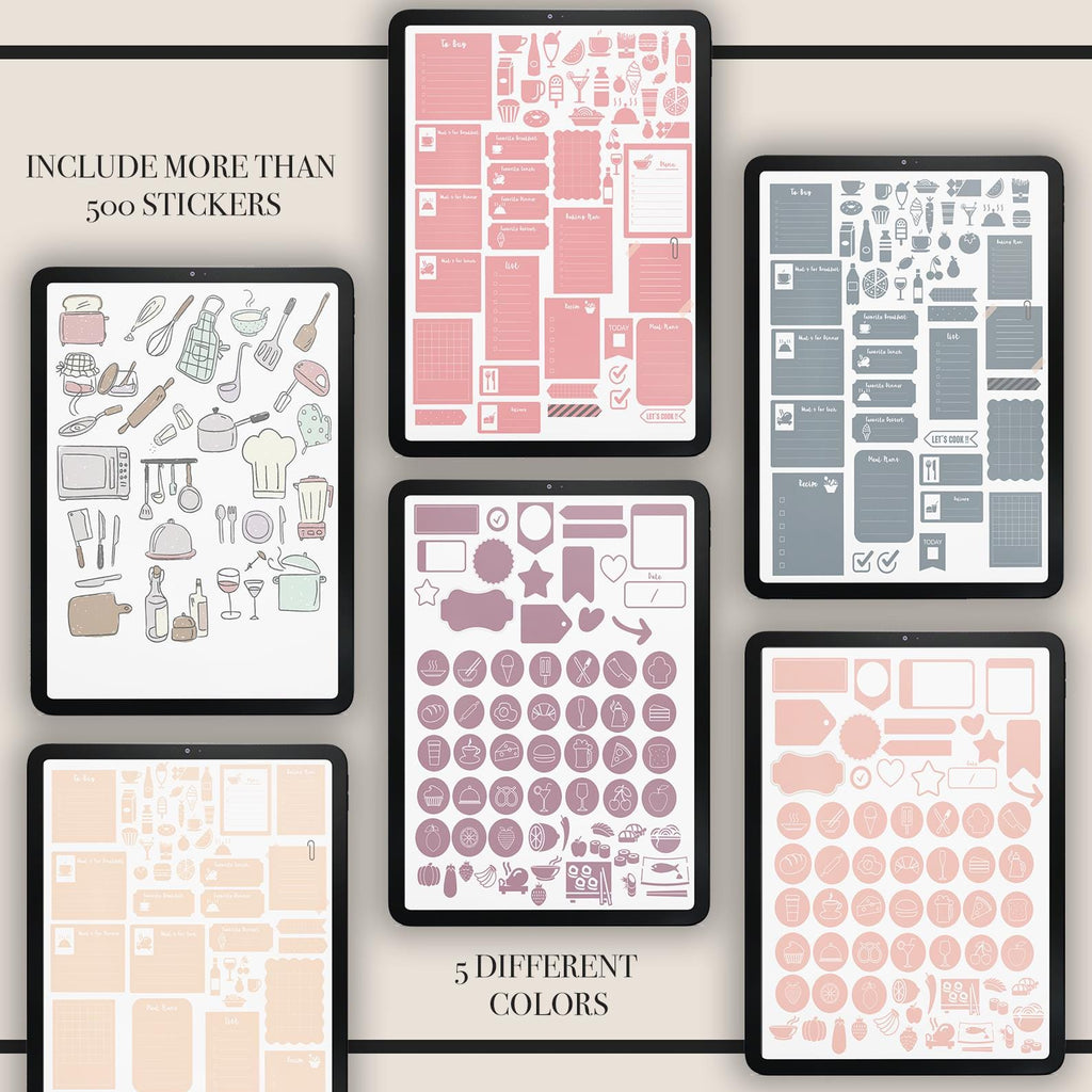 Coffee & Restaurant Journal: Foodie Review Tracker + 500 Stickers